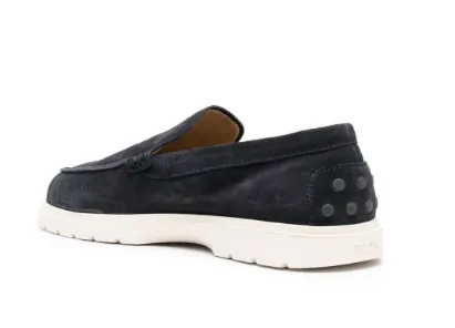 TOD'S Men's Suede Leather Loafers - Slip-On Design