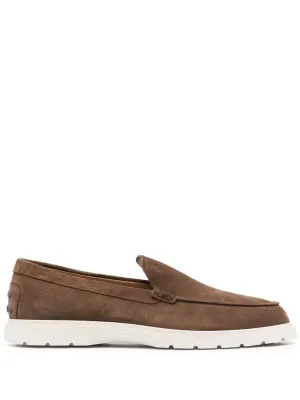 TOD'S Men's Suede Leather Loafers - Slip-On Design