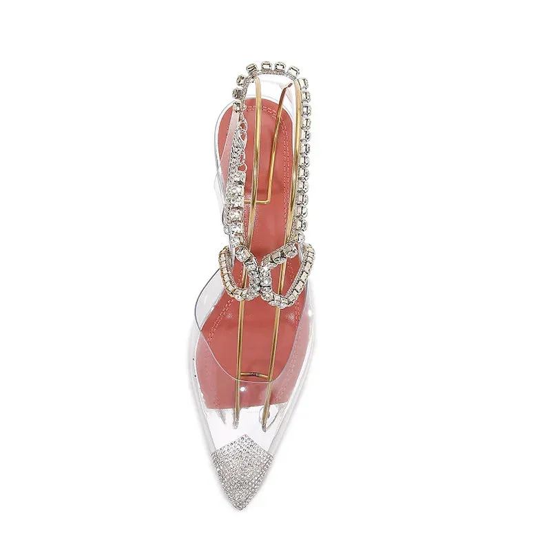 Transparent Crystal High Heels