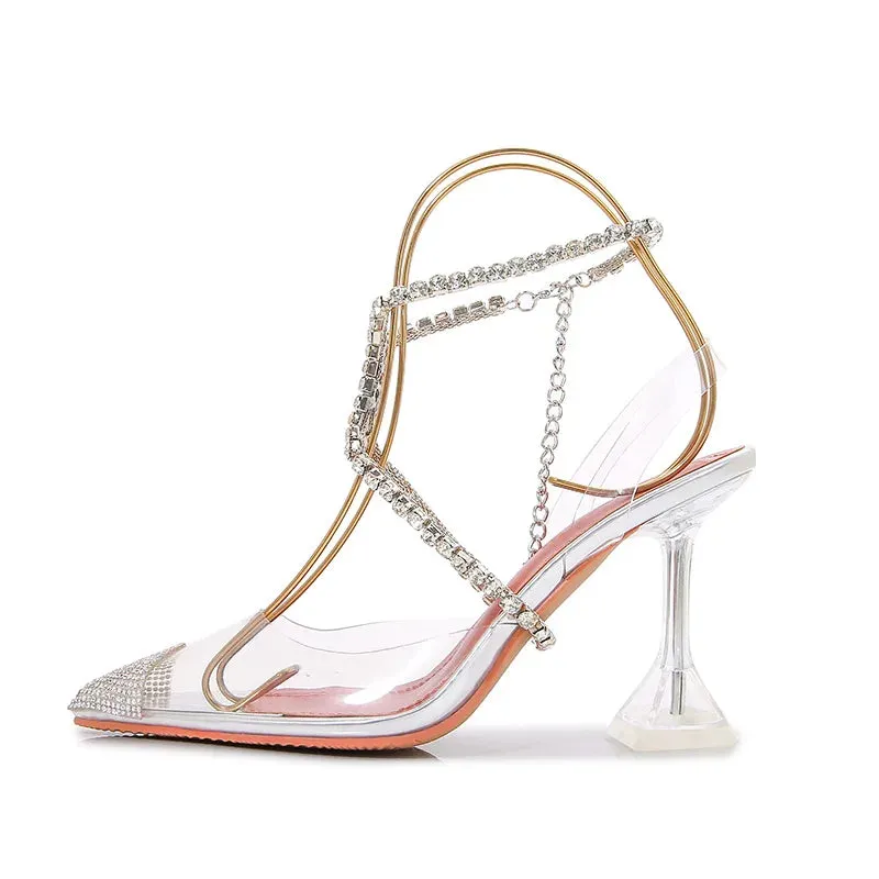Transparent Crystal High Heels