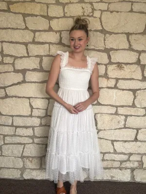 Tulle In Love Dress- White