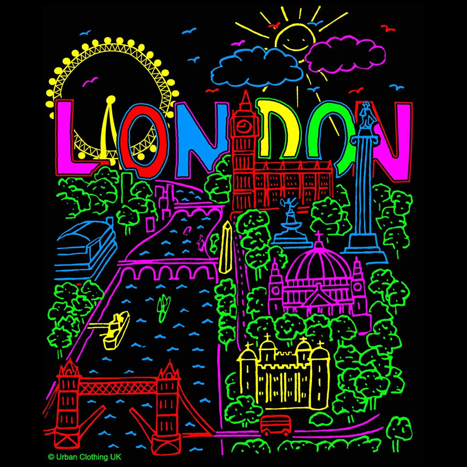 UA London Calling Crayon Kids T-shirt (Black)