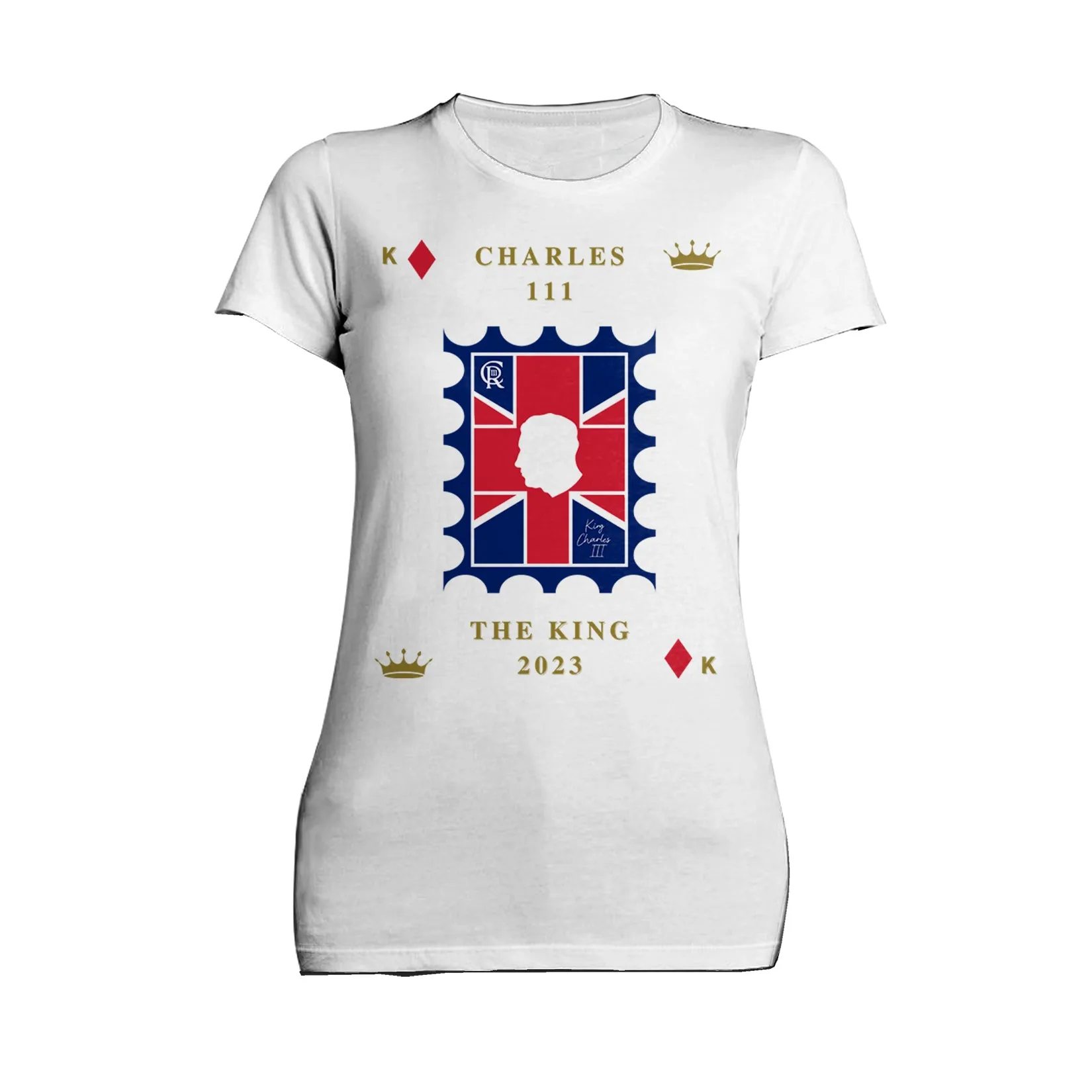 Urban Attitude Kings Coronation 2023 Stamp Charles III Women's T-shirt