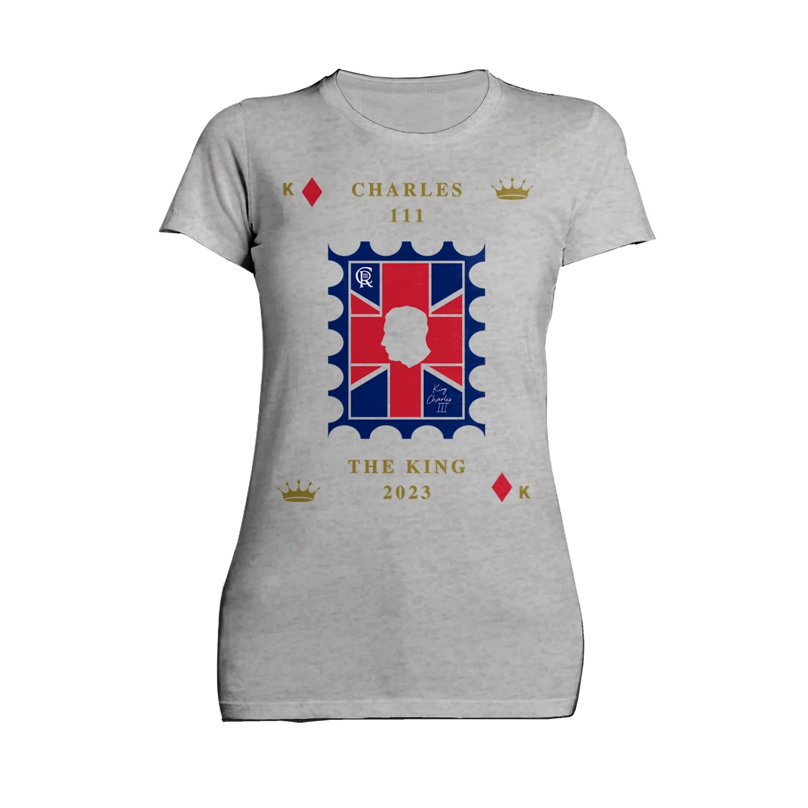 Urban Attitude Kings Coronation 2023 Stamp Charles III Women's T-shirt