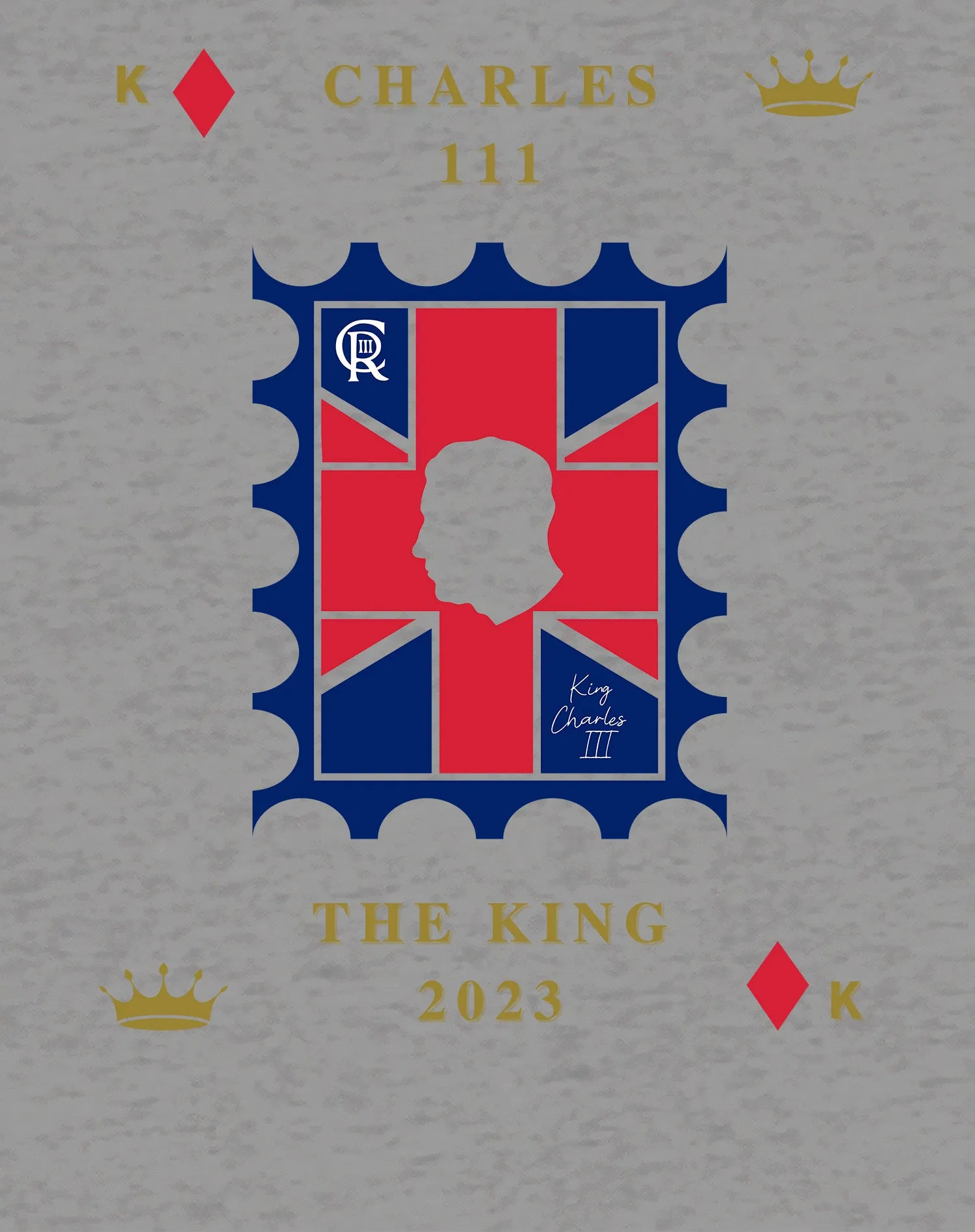 Urban Attitude Kings Coronation 2023 Stamp Charles III Women's T-shirt