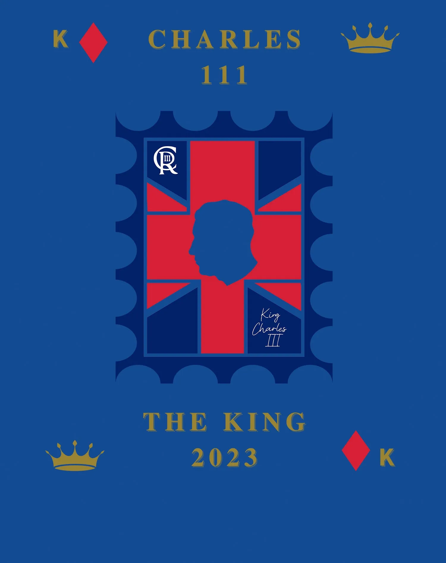 Urban Attitude Kings Coronation 2023 Stamp Charles III Women's T-shirt
