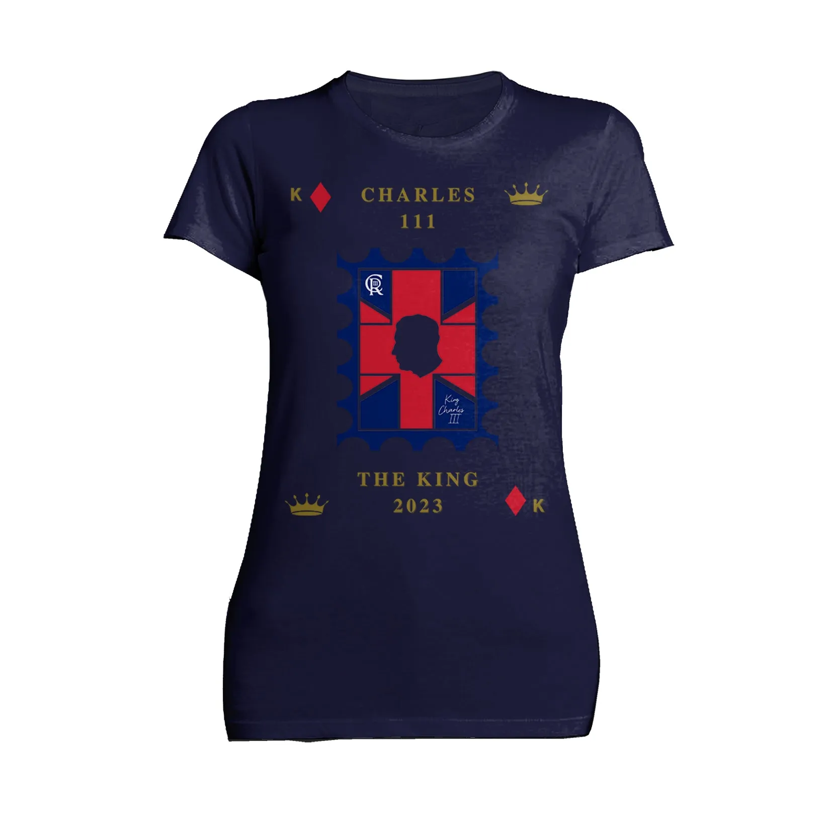 Urban Attitude Kings Coronation 2023 Stamp Charles III Women's T-shirt