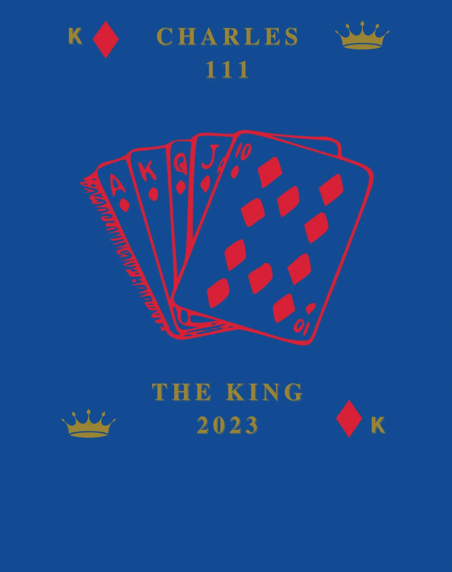 Urban Attitude Kings Coronation 2023 Stencil Royal Flush Youth T-shirt