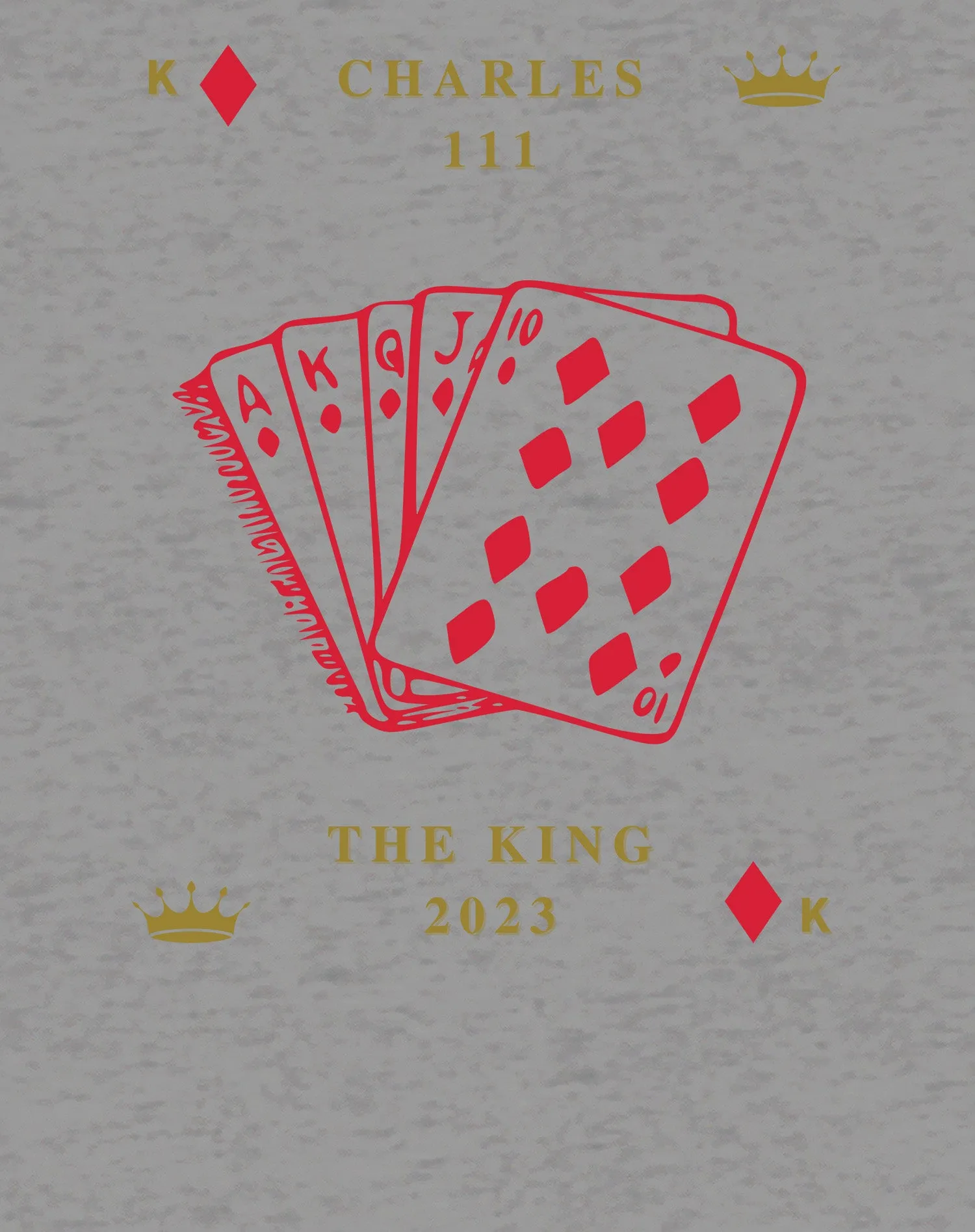 Urban Attitude Kings Coronation 2023 Stencil Royal Flush Youth T-shirt