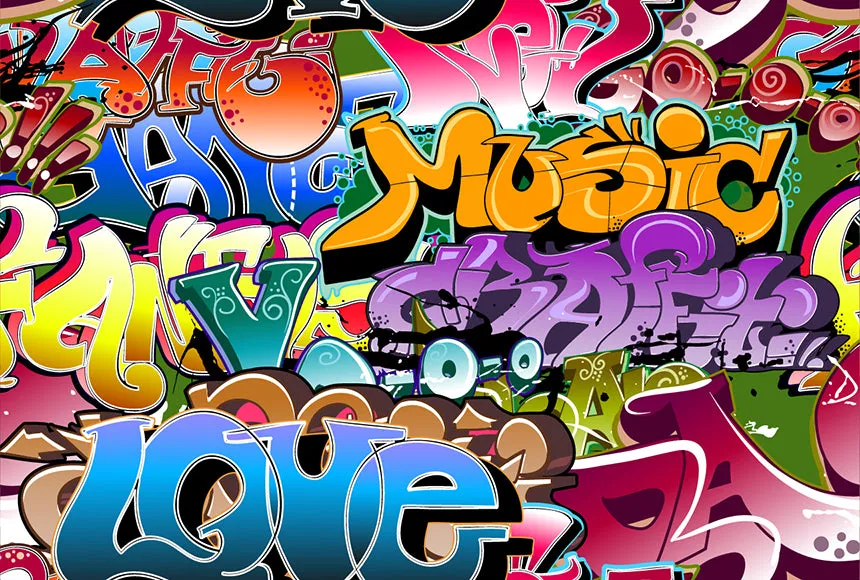 Urban Colors Wallpaper Mural