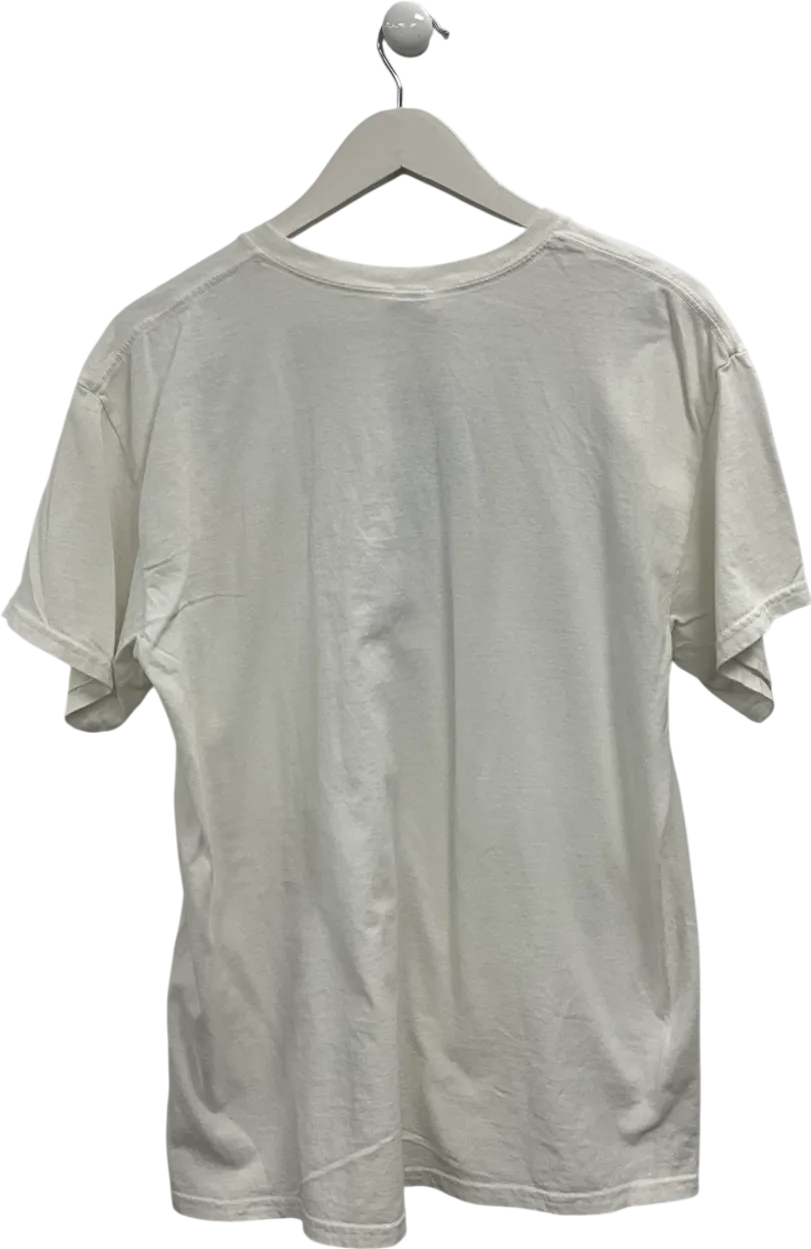 Urban Outfitters White Coi Karp Embroidered T Shirt UK S