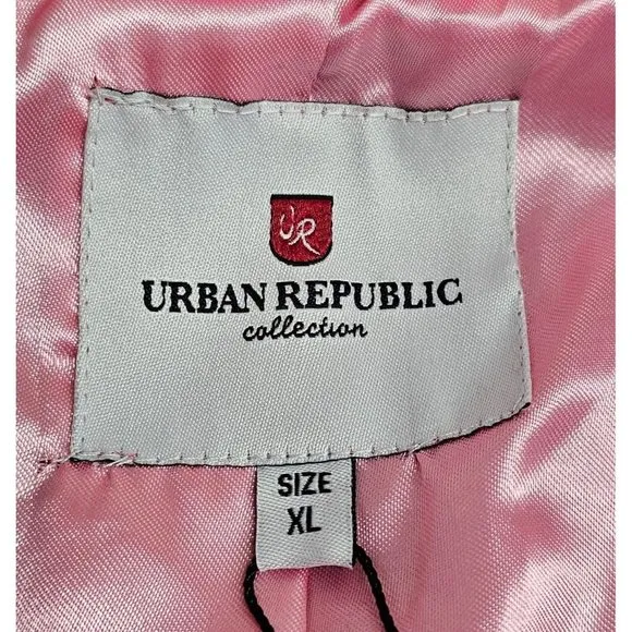 Urban Republic Collection Teddy Bear Pink Millenial Women's Coat Size XL