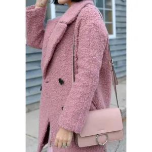 Urban Republic Collection Teddy Bear Pink Millenial Women's Coat Size XL