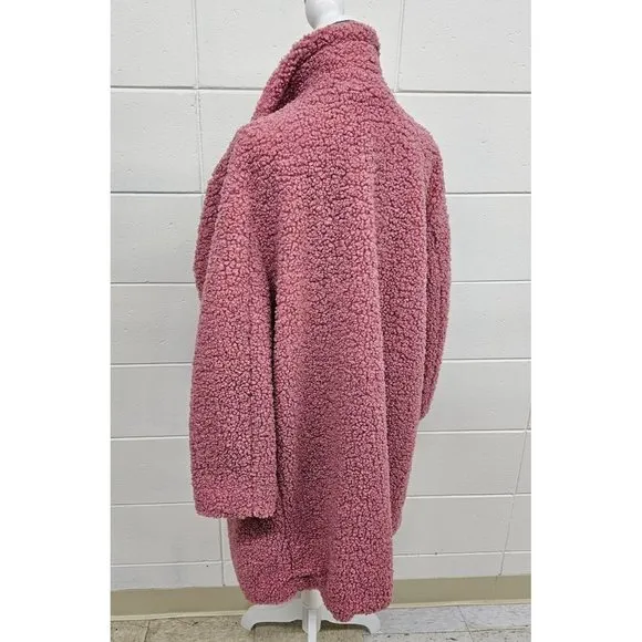Urban Republic Collection Teddy Bear Pink Millenial Women's Coat Size XL