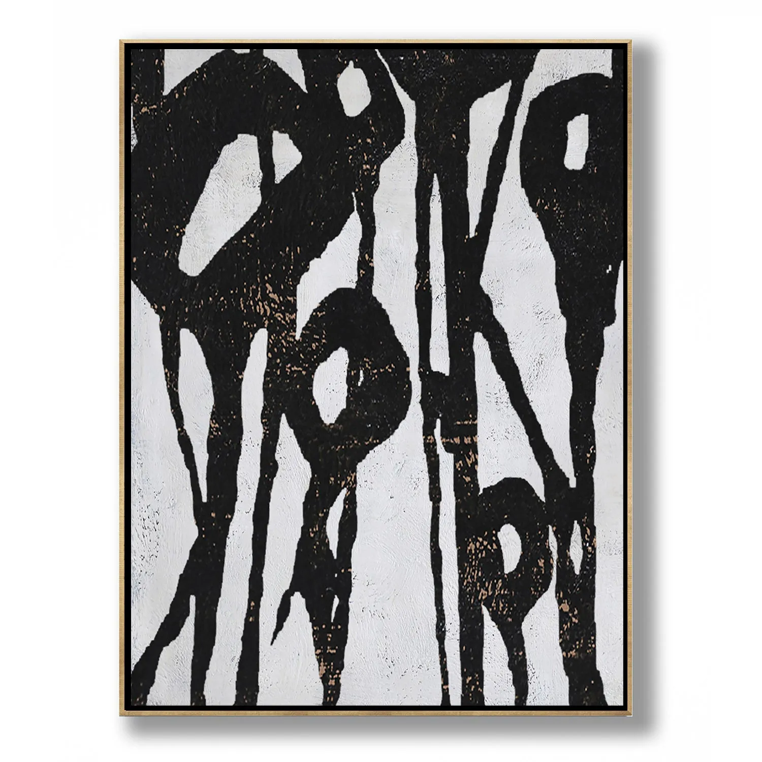 Vertical Abstract Flower Painting H235V