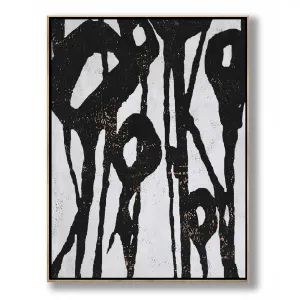 Vertical Abstract Flower Painting H235V