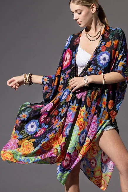 Vineyard Flower Kimono