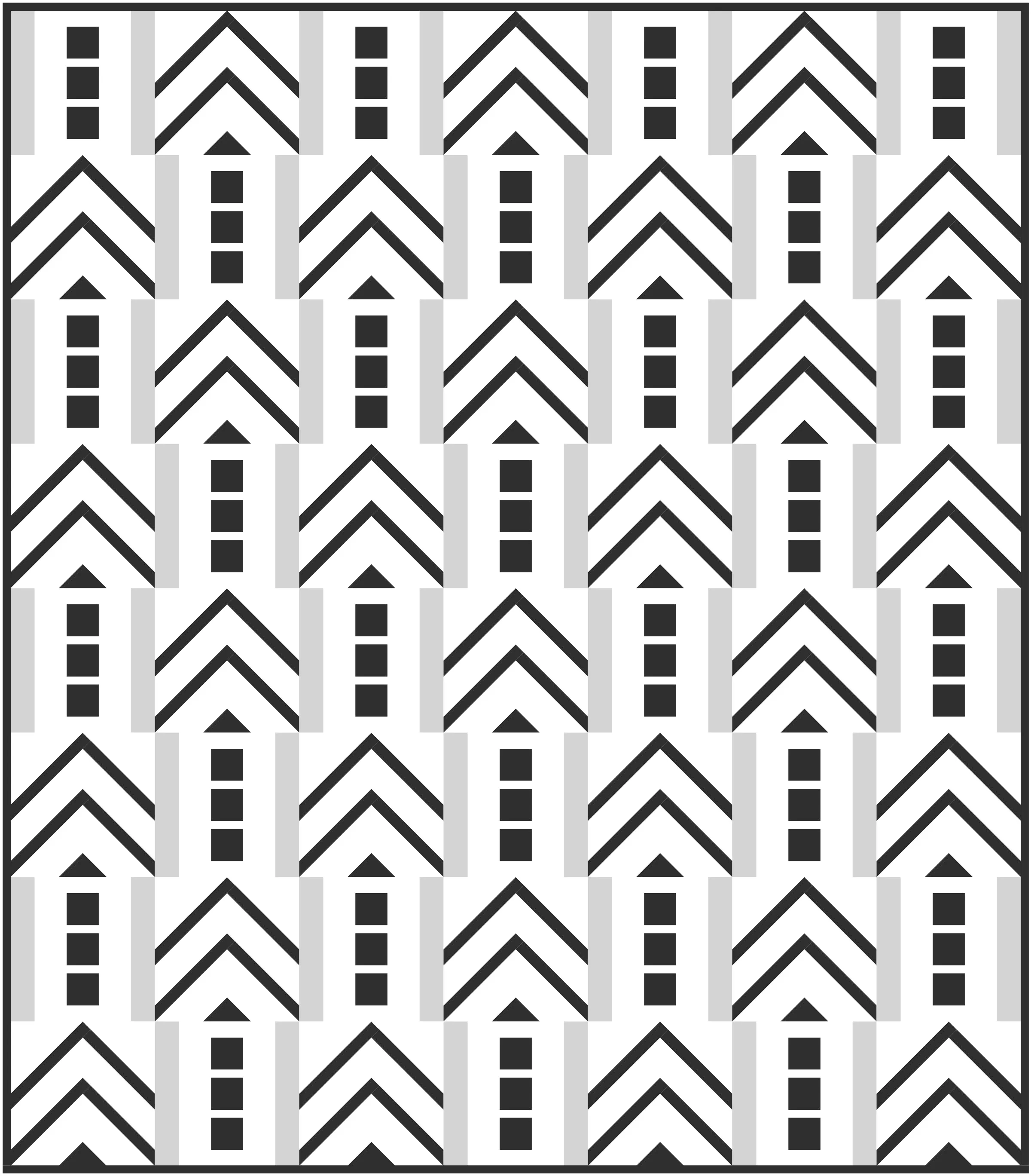 Waves Quilt Block Pattern
