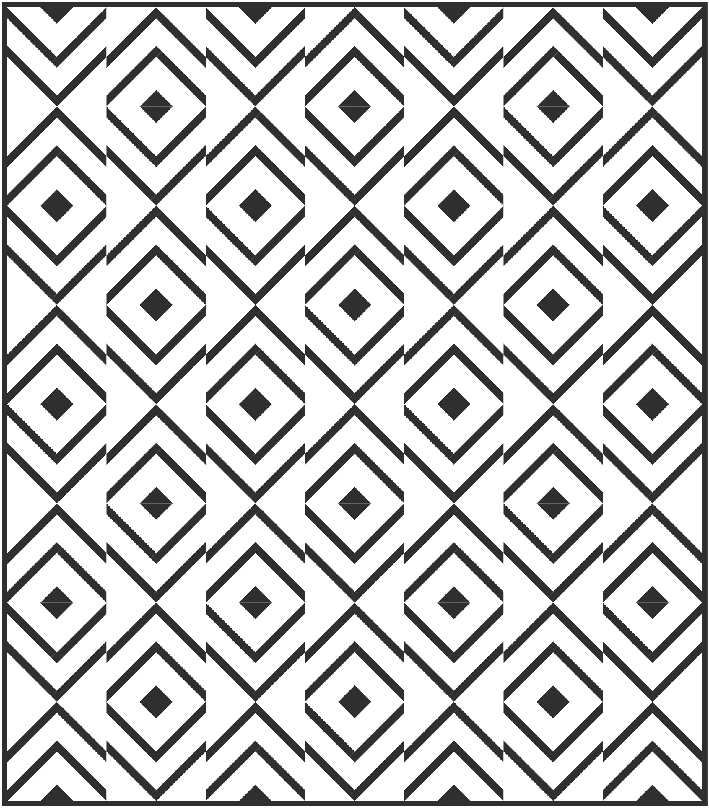 Waves Quilt Block Pattern