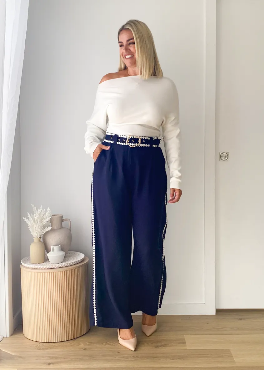 Willowly One Shoulder Knit Top - Off White