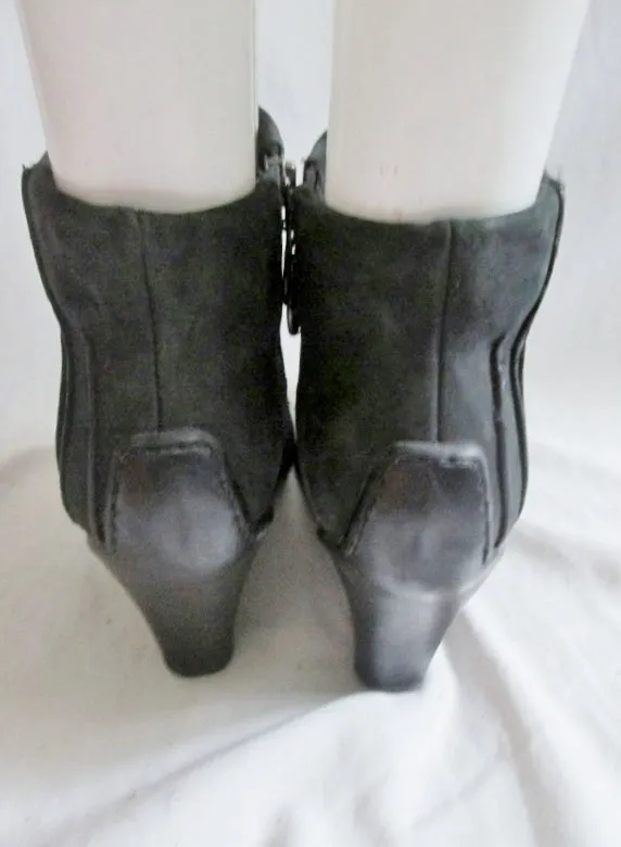 Womens TIMBERLAND BAYCHESTER Leather Ankle BOOT BLACK 7.5 Bootie Shoe