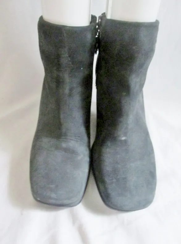 Womens TIMBERLAND BAYCHESTER Leather Ankle BOOT BLACK 7.5 Bootie Shoe