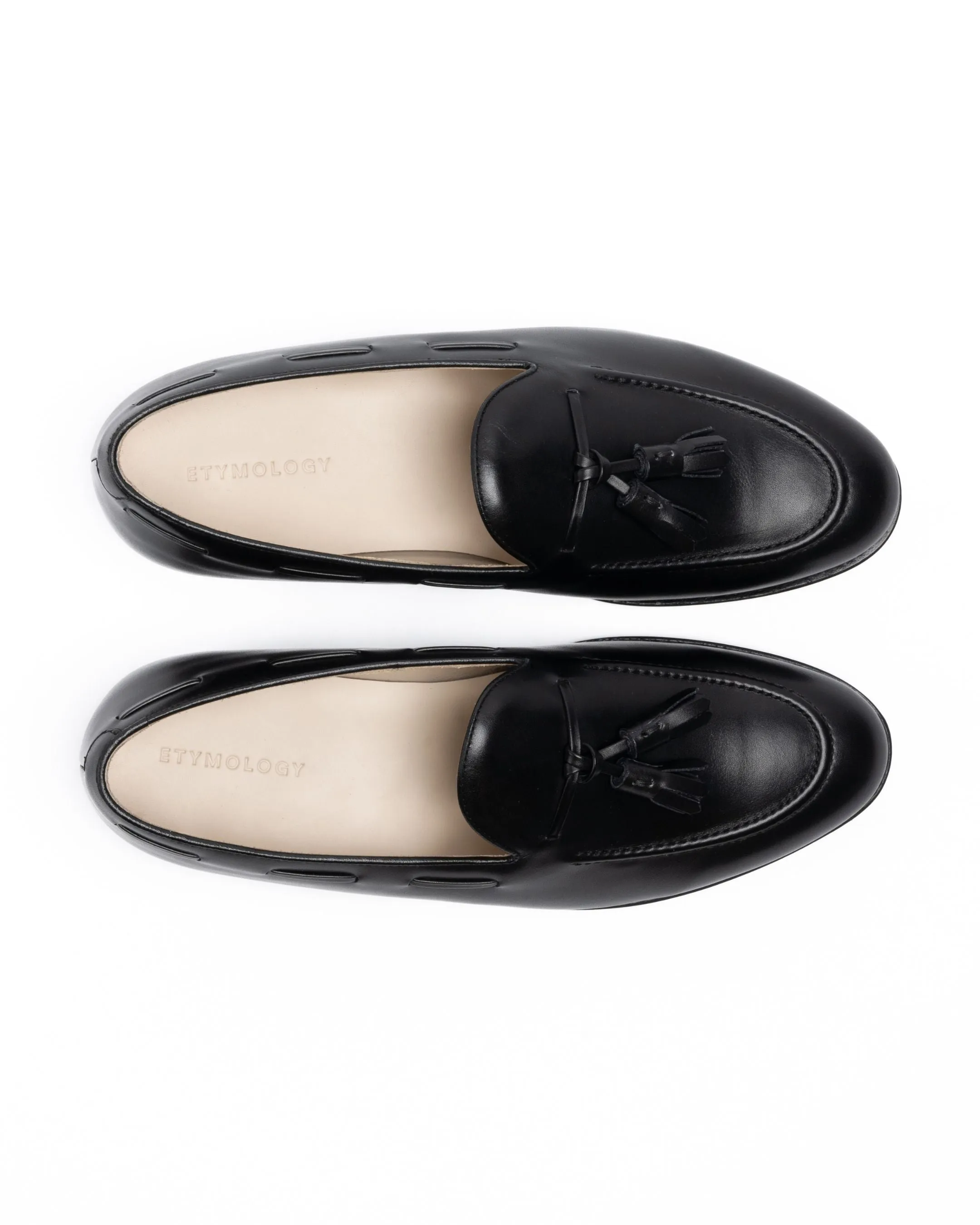 Yasiin Tassel Loafer - Black Calf